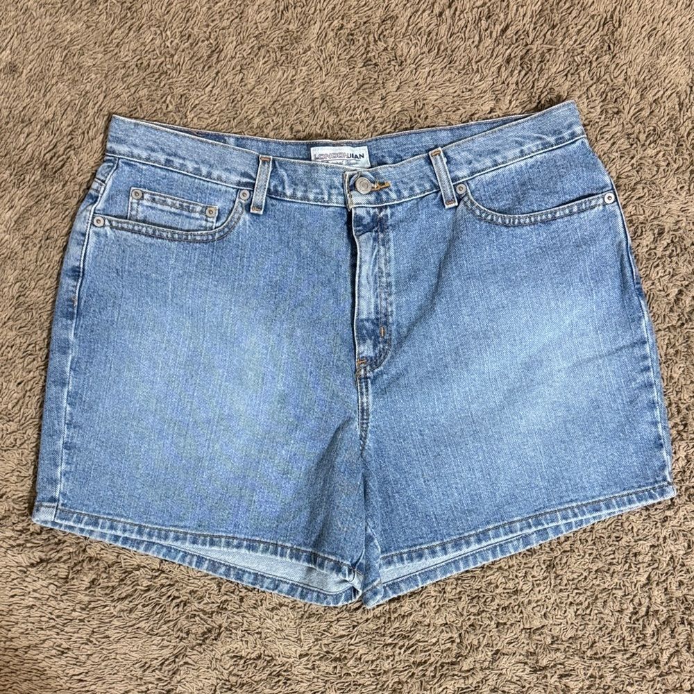 Y2k Cotton Denim Women's 15” Shorts Blue Size 16 Grunge Punk Streetwear Casual